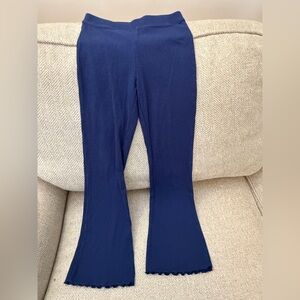 jumping beans Dark Blue Ribbed Flare Leggings